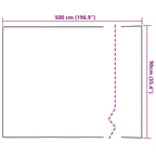 Selbstklebende Fensterfolie Mattierte Streifen 90 x 500 cm PVC