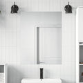 Selbstklebende Spiegel-Folie 90 x 100 cm 2 pcs Silber PET