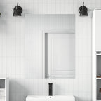 Selbstklebende Spiegel-Folie 90 x 100 cm 2 pcs Silber PET
