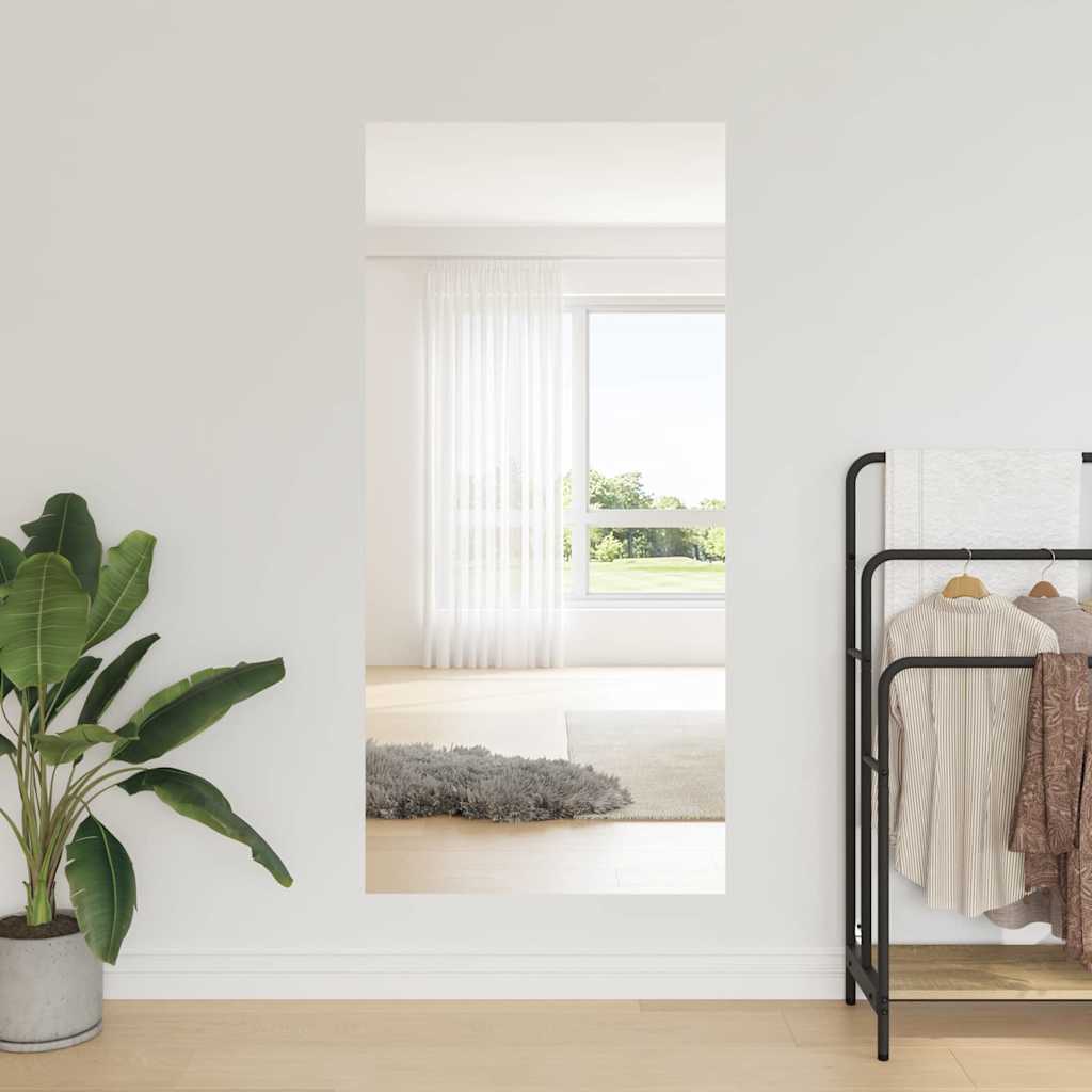 Selbstklebende Spiegel-Folie 90 x 100 cm 2 pcs Silber PET