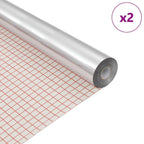 Selbstklebende Spiegel-Folie 90 x 100 cm 2 pcs Silber PET