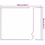 Selbstklebende Spiegel-Folie 90 x 100 cm 2 pcs Silber PET