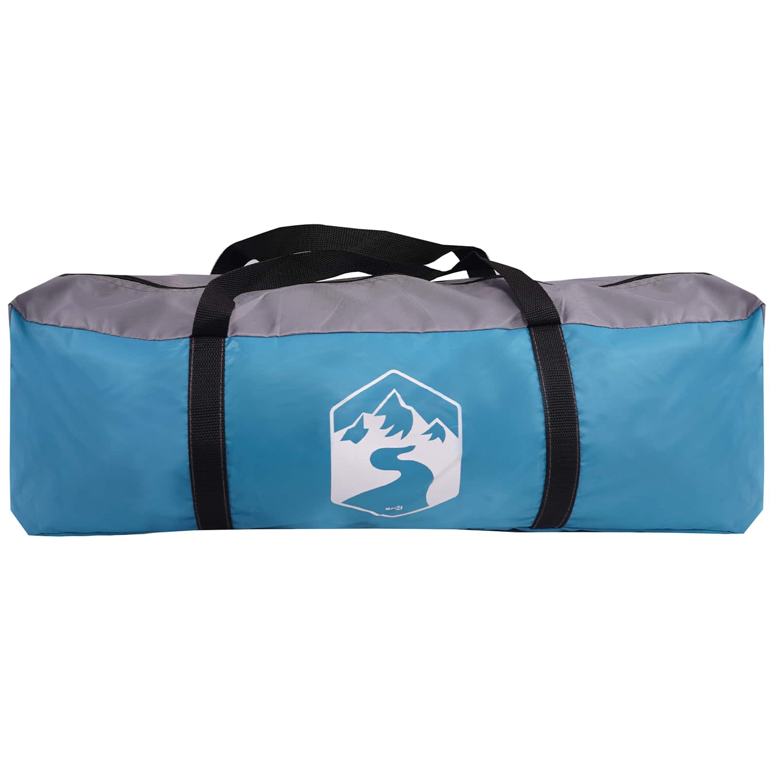Kuppelzelt mit abnehmbarem Regenfly Blau 8-Personen
