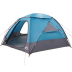 Kuppelzelt mit abnehmbarem Regenfly Blau 8-Personen