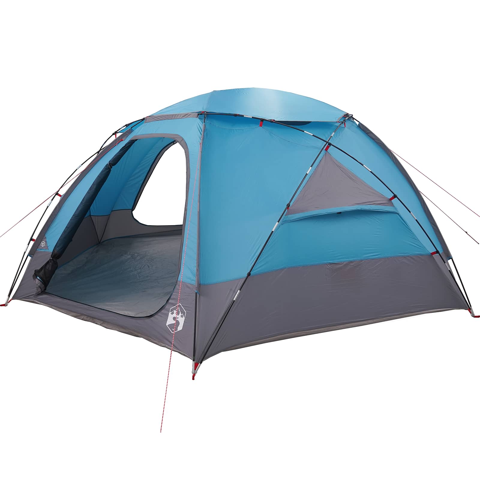 Kuppelzelt mit abnehmbarem Regenfly Blau 8-Personen
