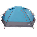 Kuppelzelt mit abnehmbarem Regenfly Blau 8-Personen