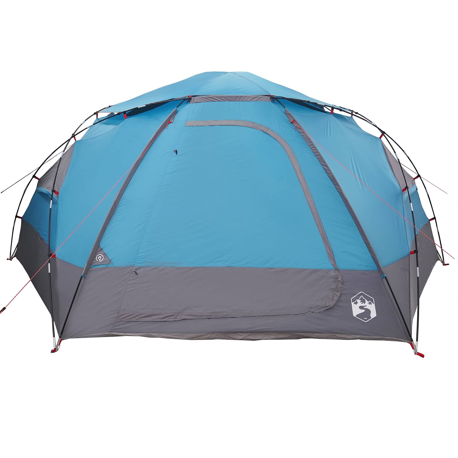 Kuppelzelt mit abnehmbarem Regenfly Blau 8-Personen