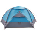 Kuppelzelt mit abnehmbarem Regenfly Blau 8-Personen