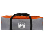 Kuppelzelt mit abnehmbarem Regenfly Grau und Orange 12-Personen