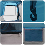 Tunnelzelt Blau 361 x 235 x 147 cm