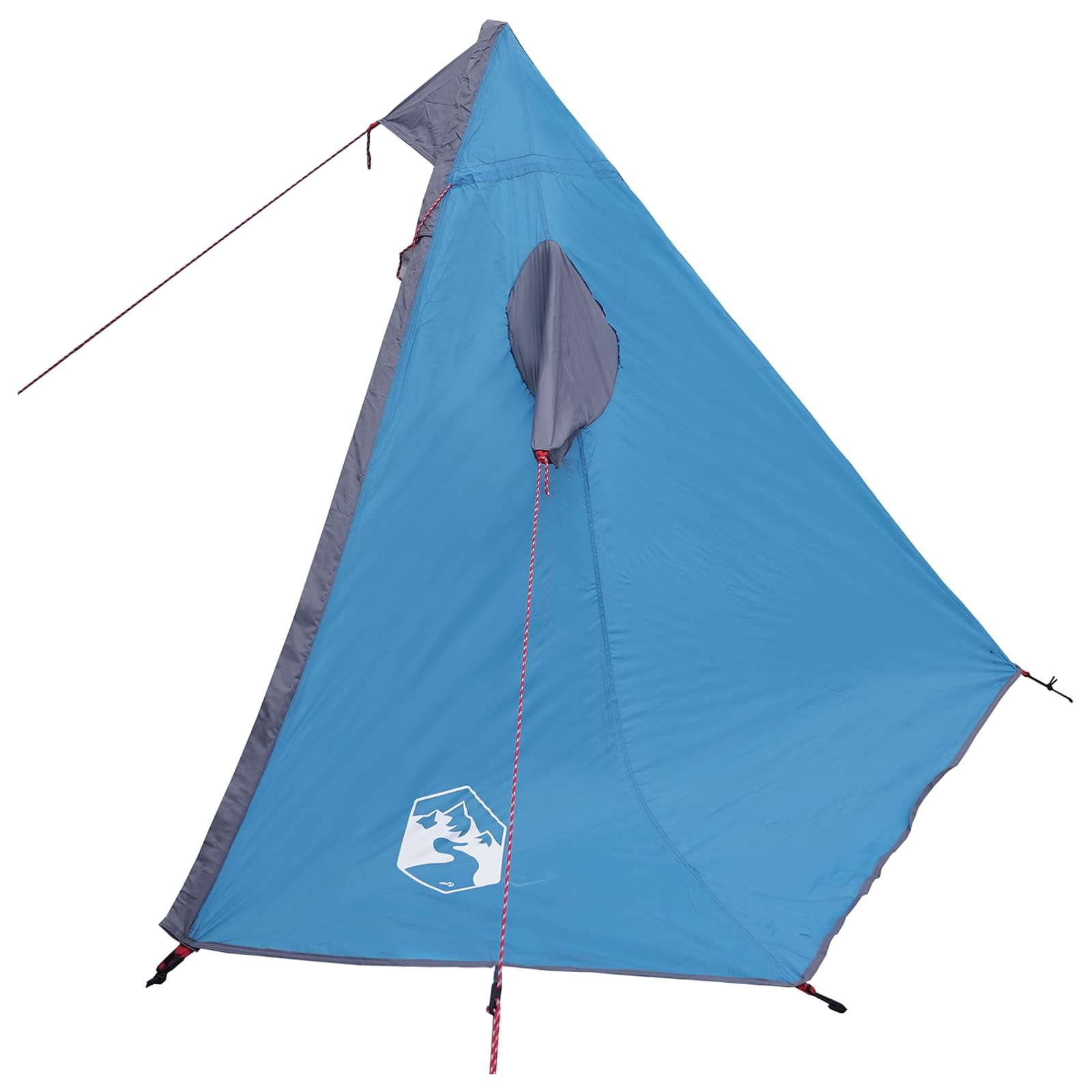 2-in-1 Regenponcho mit Kapuze Blau 262 x 126 x 130 cm