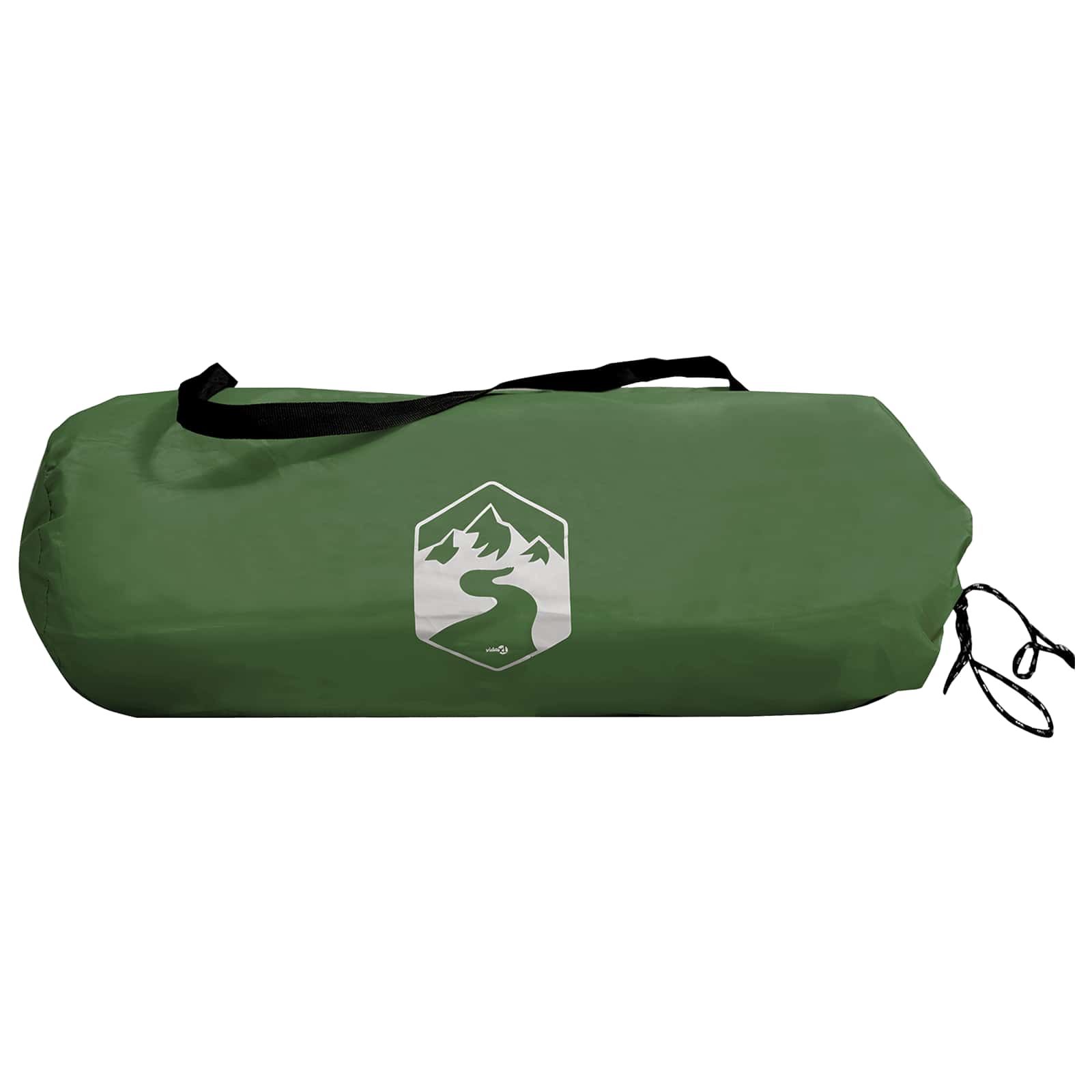Trekkingzelt Grün 2-Personen 185T Polyester mit PU-Beschichtung