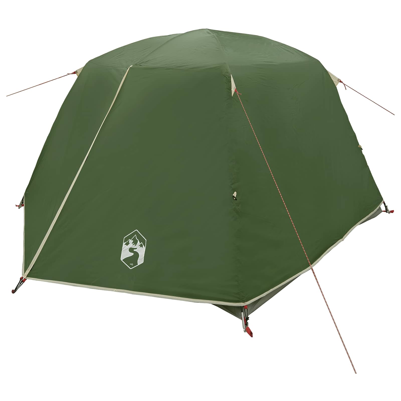 Trekkingzelt Grün 2-Personen 185T Polyester mit PU-Beschichtung