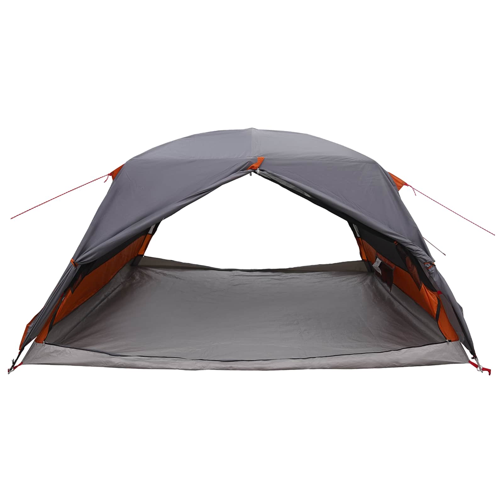 Trekkingzelt Grau und Orange 4-Personen