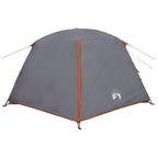 Trekkingzelt Grau und Orange 4-Personen