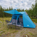 Tunnelzelt Blau 475 x 220 x 192 cm