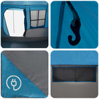 Tunnelzelt Blau 275 x 240 x 200 cm