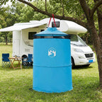 Pop-up Toilette Zelt mit Aufhängeseil Blau 97 x 126 cm