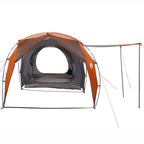 Tunnelzelt Grau und Orange 562 x 265 x 216 cm