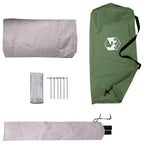 Trekkingzelt Grün 2-Personen 185T Polyester mit PU-Beschichtung