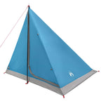 Trekkingzelt Blau 2-Personen 185T Polyester mit PU-Beschichtung