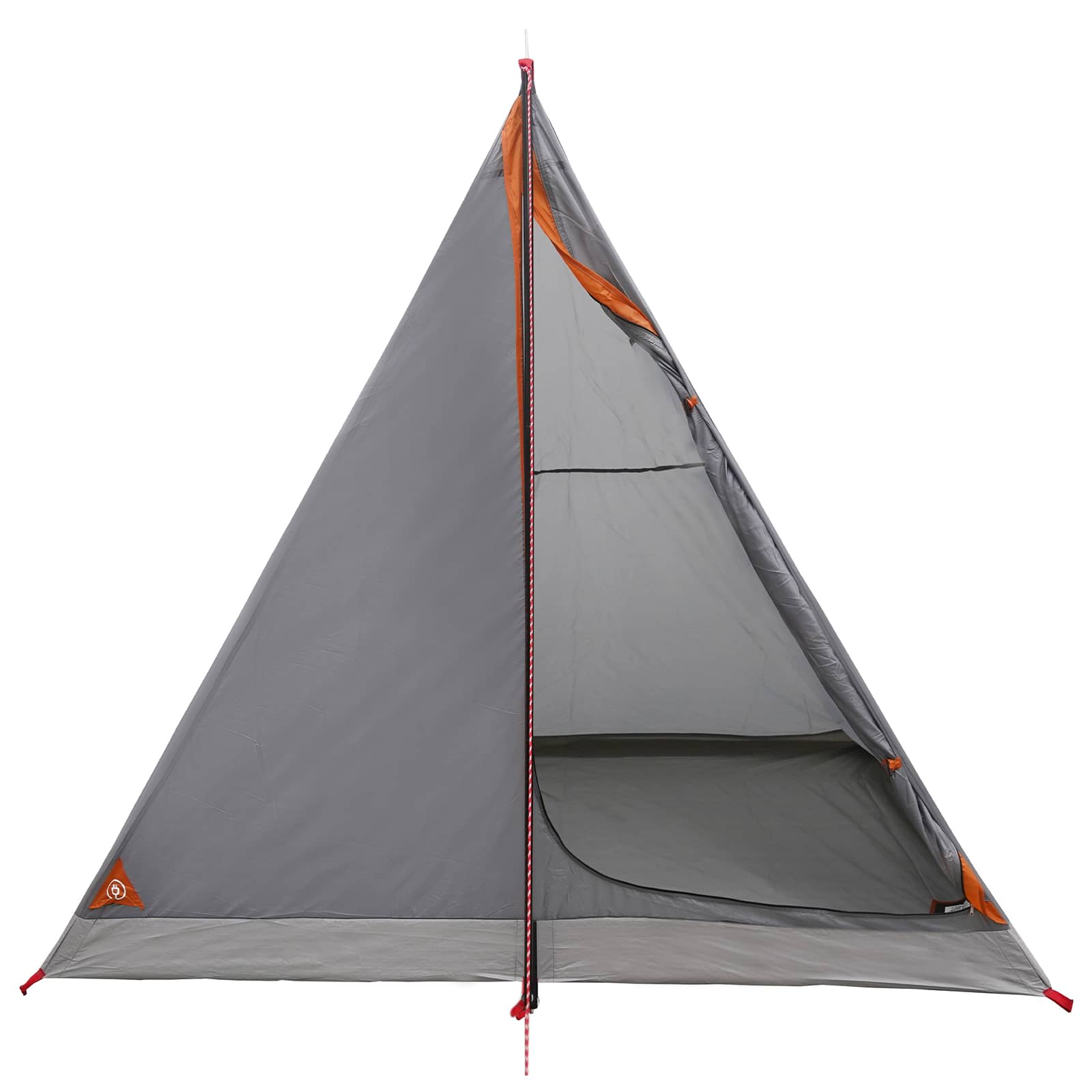 Trekkingzelt Grau und Orange 2-Personen