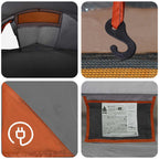 Trekkingzelt Grau und Orange 4-Personen