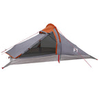 Trekkingzelt Grau und Orange 4-Personen