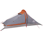 Trekkingzelt Grau und Orange 4-Personen