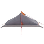 Trekkingzelt Grau und Orange 4-Personen