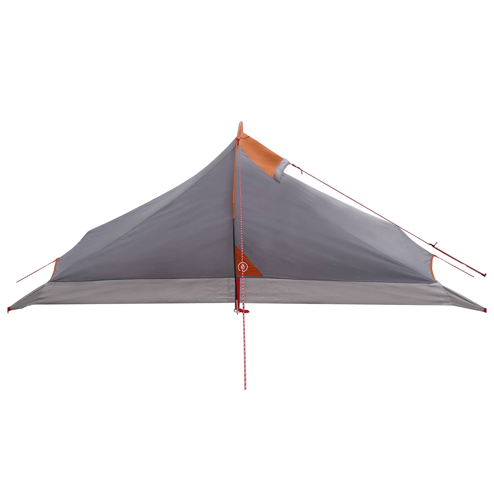 Trekkingzelt Grau und Orange 4-Personen