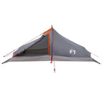 Trekkingzelt Grau und Orange 4-Personen