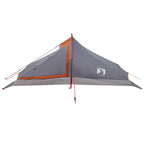 Trekkingzelt Grau und Orange 4-Personen