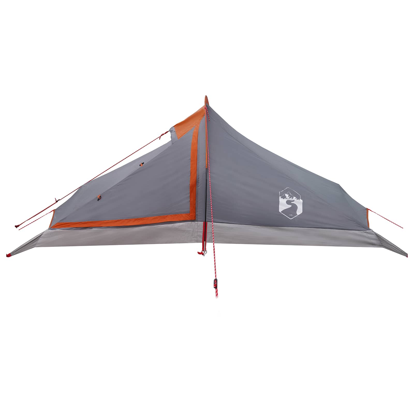Trekkingzelt Grau und Orange 4-Personen