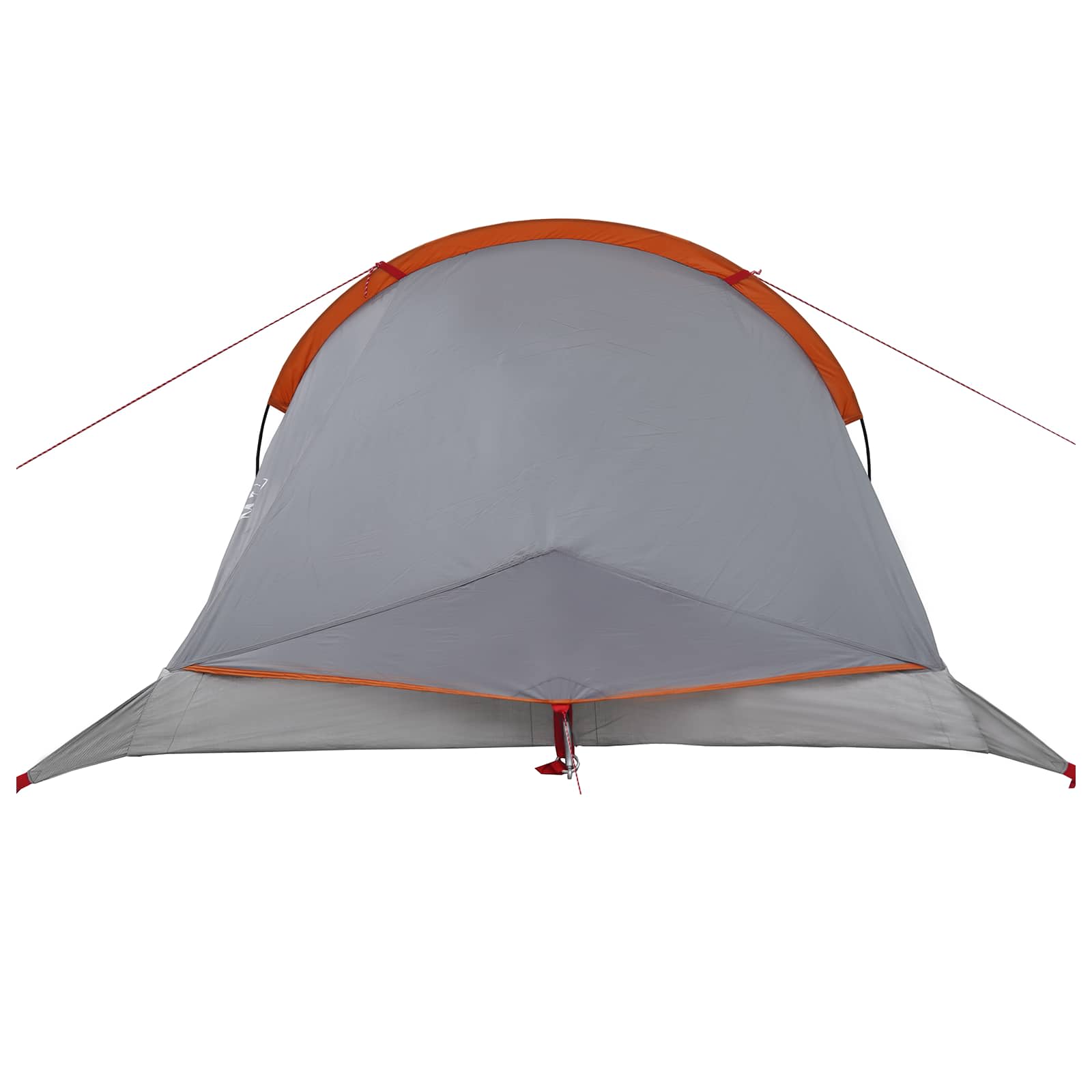 Trekkingzelt Grau und Orange 4-Personen