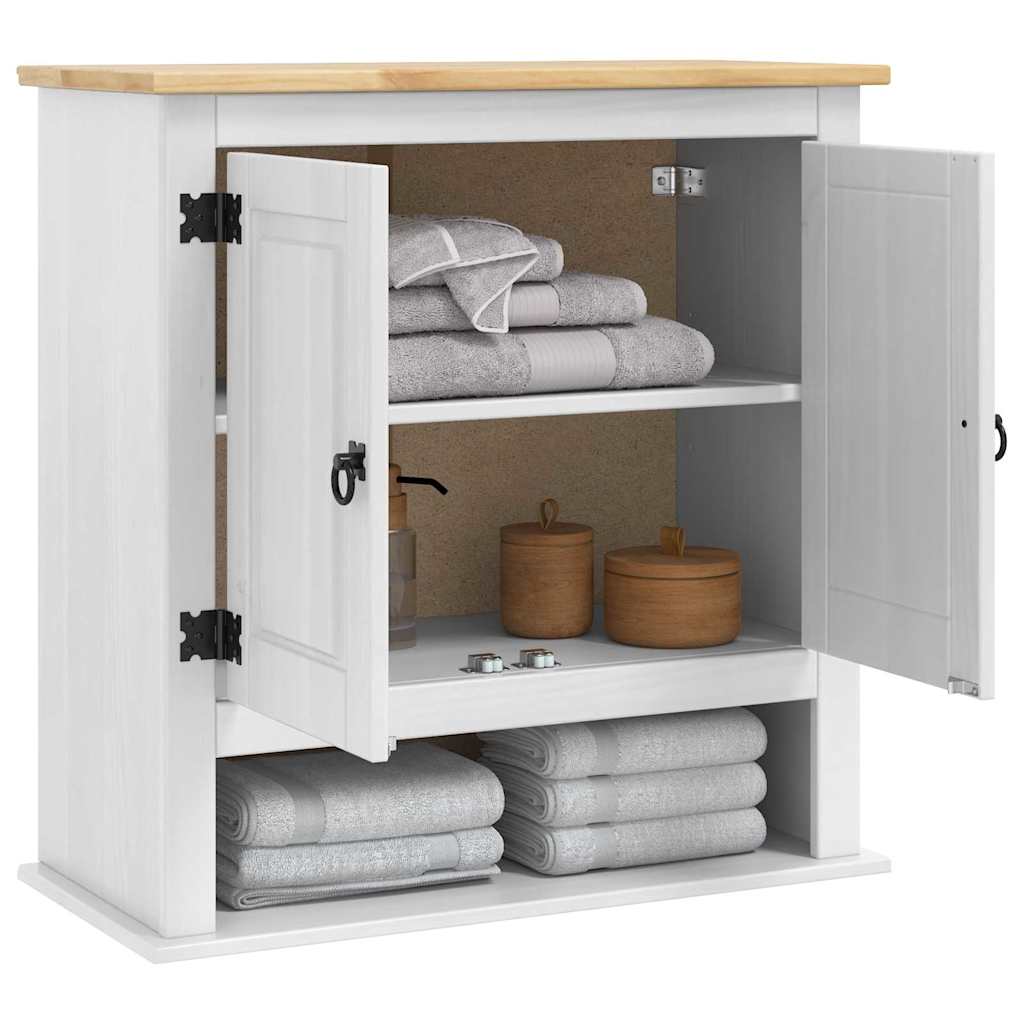 Hängeschrank Corona Weiß 70 x 33 x 71,5 cm Massives Kiefernholz