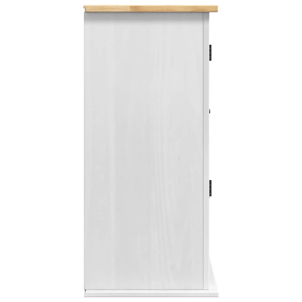 Hängeschrank Corona Weiß 70 x 33 x 71,5 cm Massives Kiefernholz
