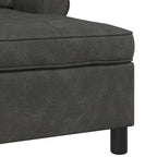 Lounge-Liege mit Kissen Schwarz 91 x 157 x 91 cm Kunstleder