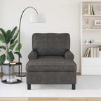 Lounge-Liege mit Kissen Schwarz 91 x 157 x 91 cm Kunstleder