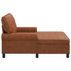 Lounge-Liege mit Kissen Braun 91 x 157 x 91 cm Kunstleder