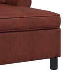 Lounge-Liege Glänzendes Braun 91 x 157 x 91 cm Kunstleder