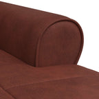 Lounge-Liege Glänzendes Braun 91 x 157 x 91 cm Kunstleder
