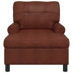 Lounge-Liege Glänzendes Braun 91 x 157 x 91 cm Kunstleder