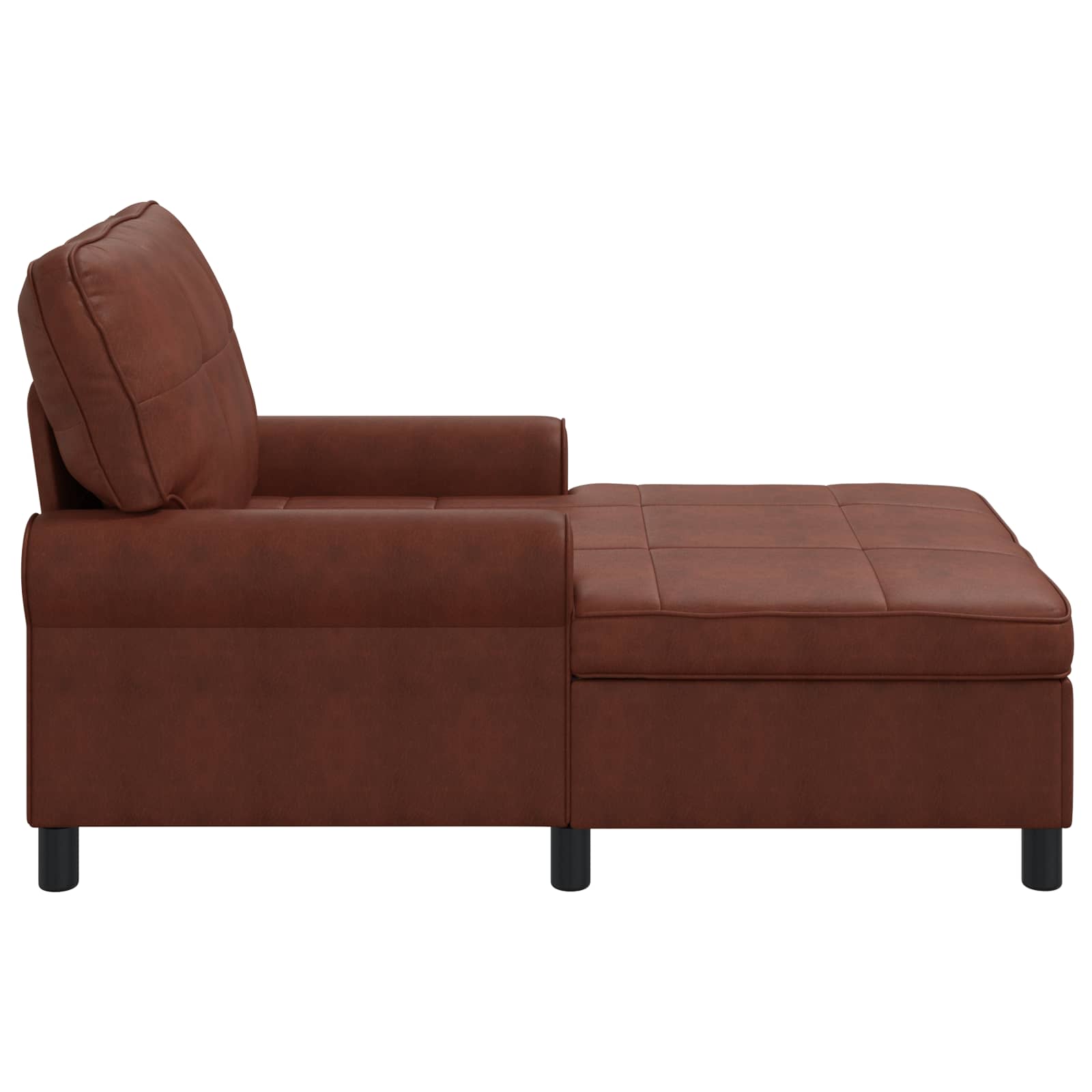 Lounge-Liege Glänzendes Braun 91 x 157 x 91 cm Kunstleder