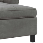 Lounge-Liege mit Kissen Dunkelgrau 91 x 157 x 91 cm Samt
