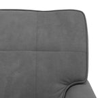 Lounge-Liege mit Kissen Dunkelgrau 91 x 157 x 91 cm Samt