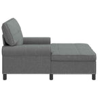 Lounge-Liege mit Kissen Dunkelgrau 91 x 157 x 91 cm Stoff