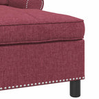 Lounge-Liege mit Kissen Weinrot 91 x 157 x 91 cm Stoff
