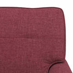 Lounge-Liege mit Kissen Weinrot 91 x 157 x 91 cm Stoff