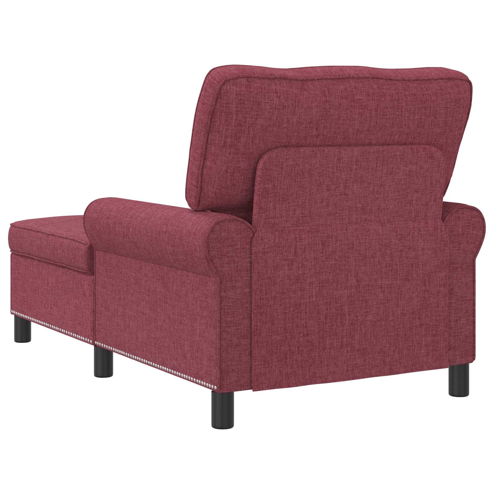 Lounge-Liege mit Kissen Weinrot 91 x 157 x 91 cm Stoff